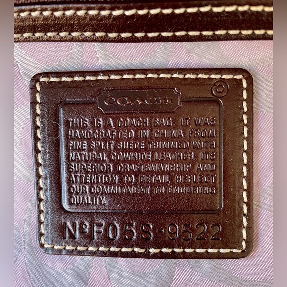 Vintage Coach Suede Tote in Lilac Purple - Picture 15 of 16